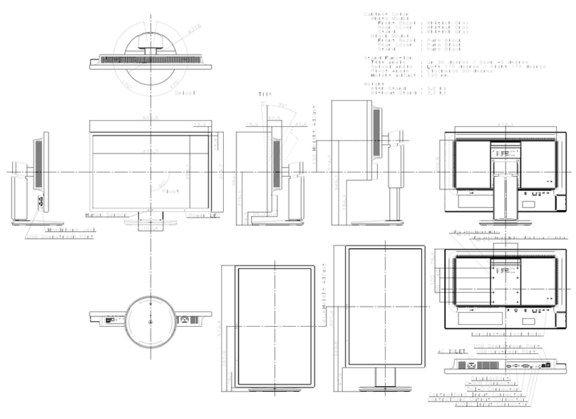 NEC MultiSync EA223WM Parts list manual