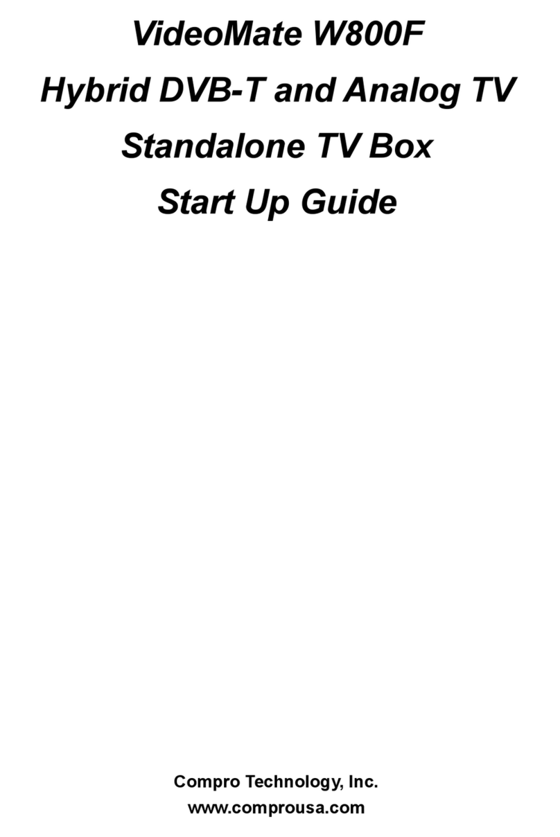 COMPRO W800F - START UP GUIDE manual