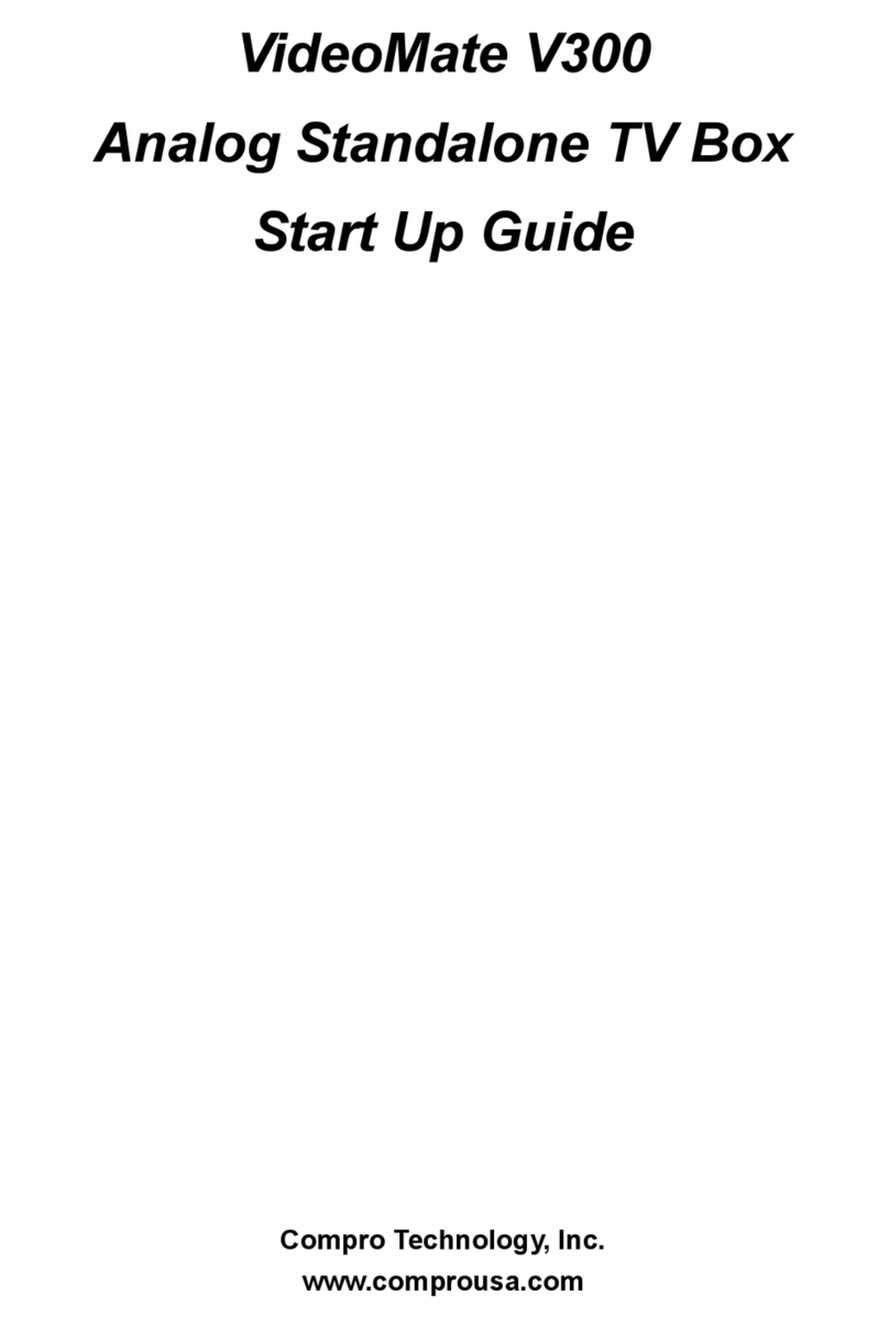 COMPRO V300 - START UP GUIDE User manual COMPRO V300 - START UP GUIDE User manual