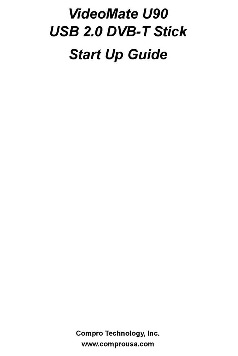 COMPRO U90 - START UP GUIDE User manual