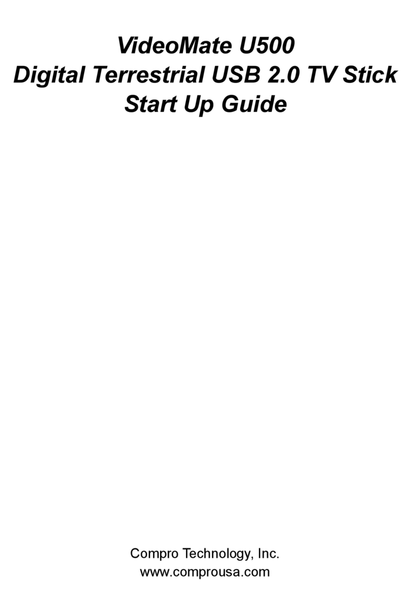 COMPRO U500 - START UP GUIDE User manual