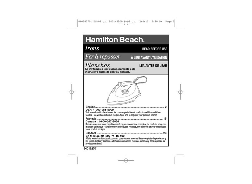 Hamilton Beach 14010 use & care