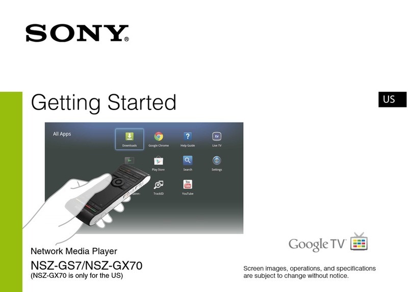 Sony NSZ-GX70 Getting started