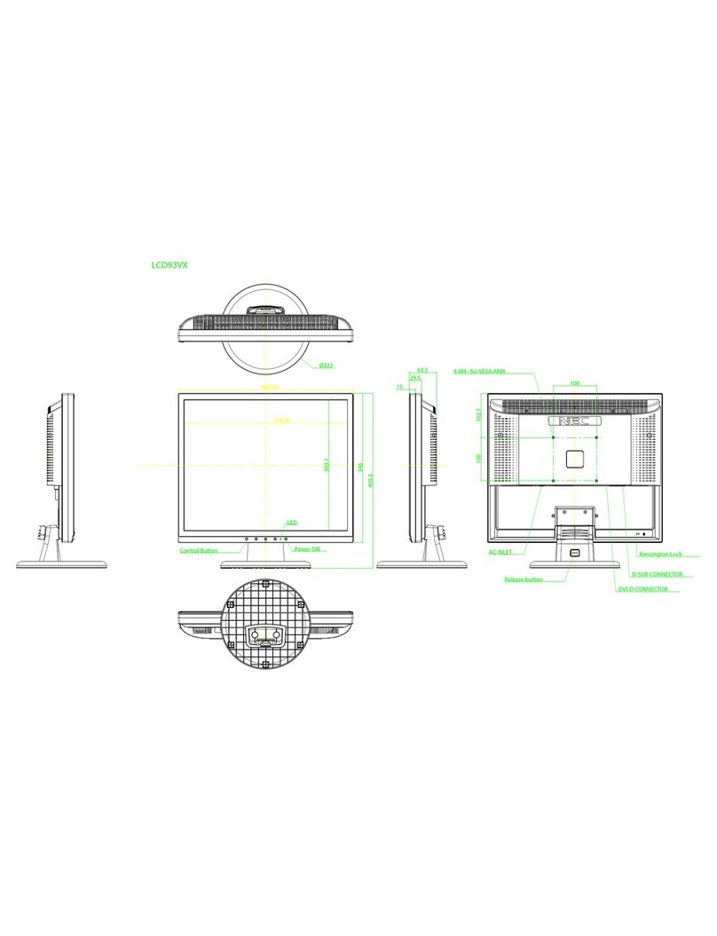 NEC AccuSync LCD93VX User guide