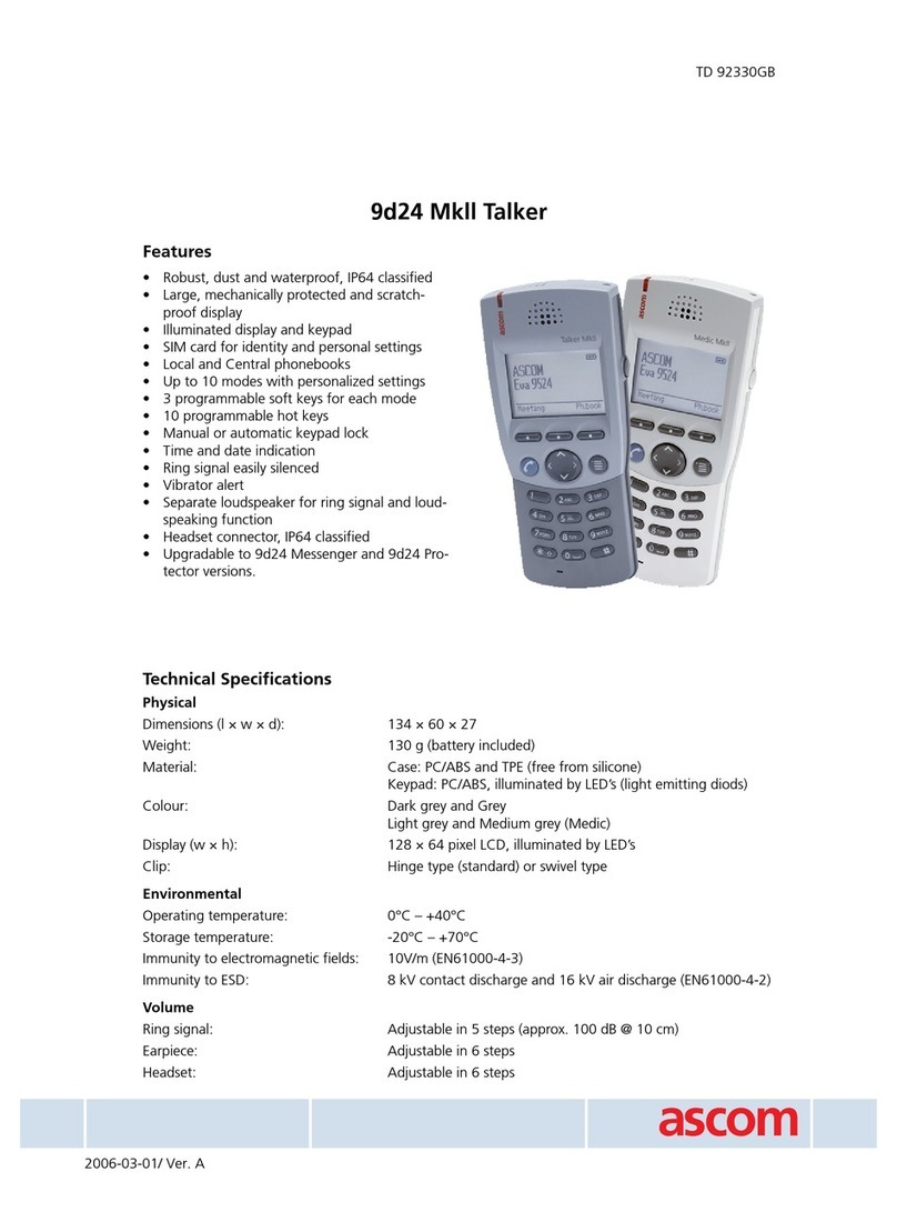 ASCOM 9D24 TALKER - User manual