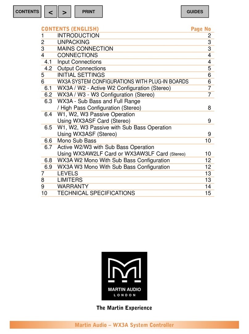 Martin Audio WX3A - SCHEMATICS User manual
