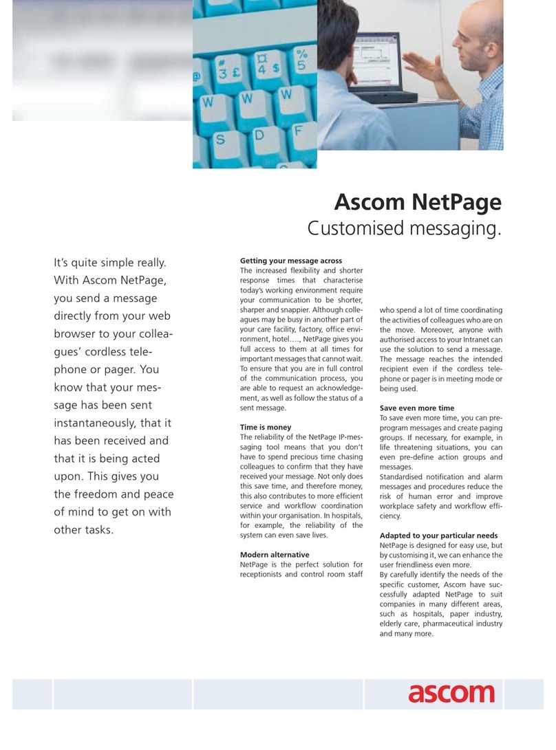 ASCOM NETPAGE User manual