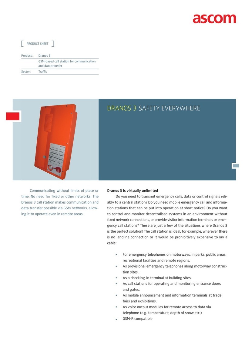 ASCOM DRANOS 3 User manual