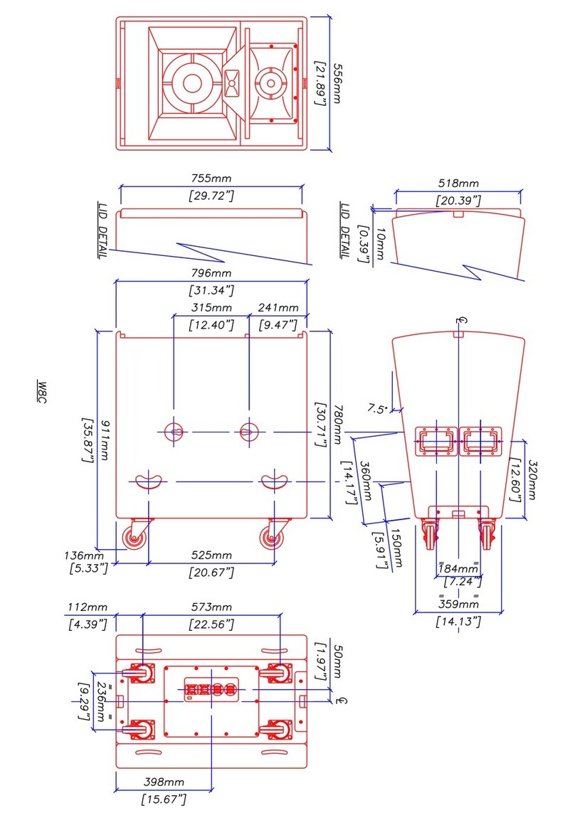 Martin Audio W8C - SCHEMATICS User manual
