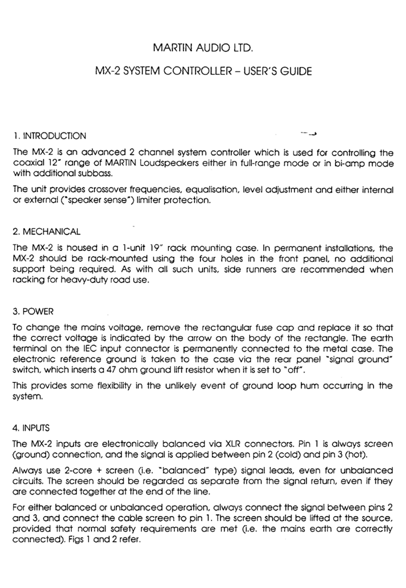 Martin Audio MX-2 user guide