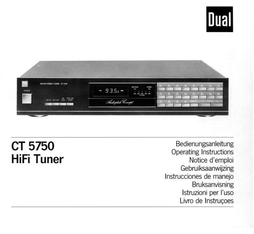 Dual CT 5750 manual