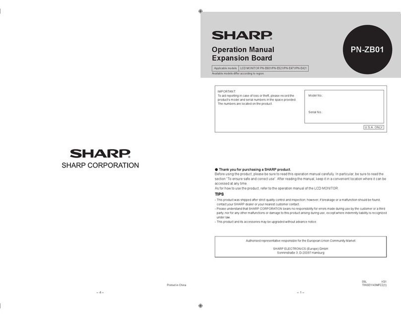 Sharp PN-E471R User manual