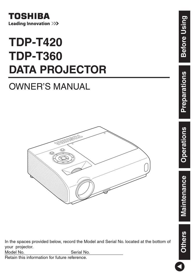 Toshiba TDP-T420 owner's manual