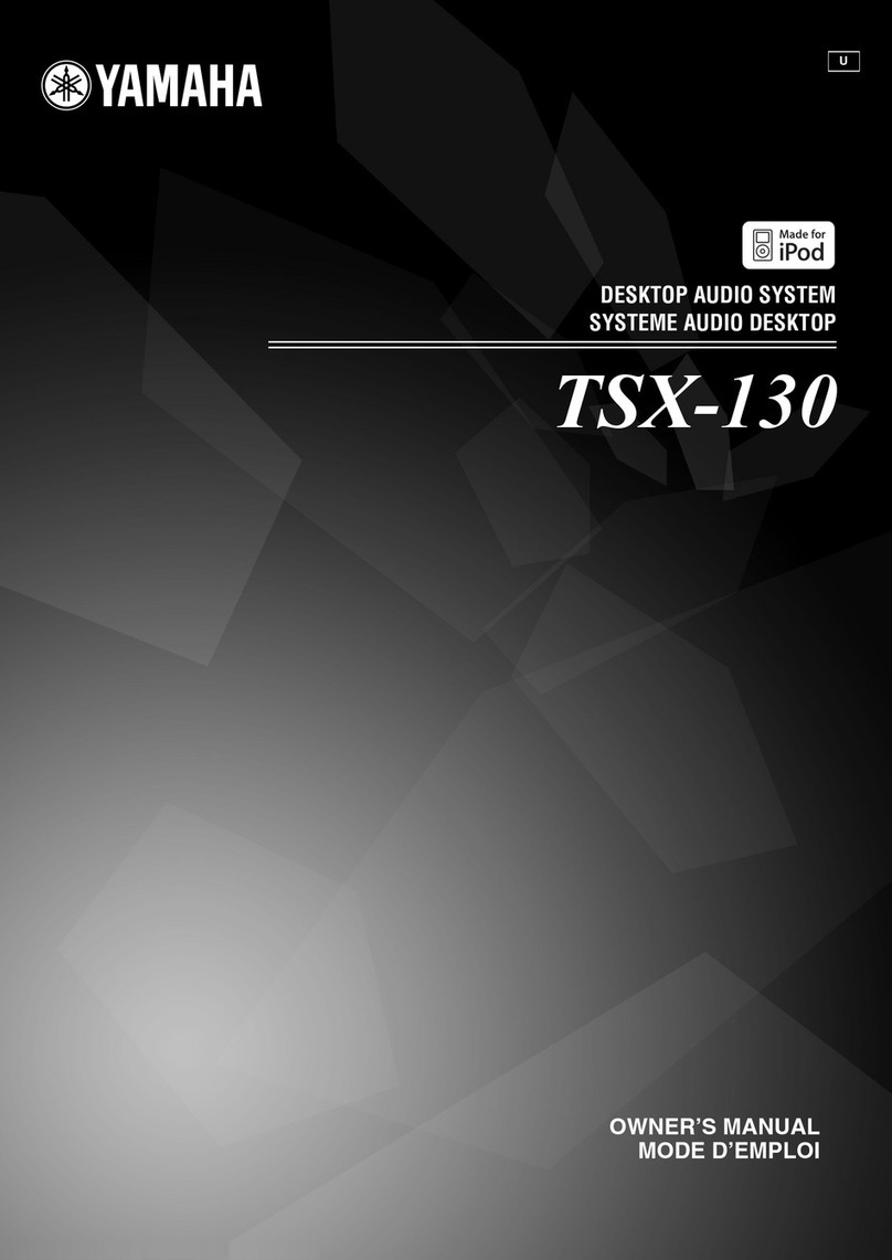 Yamaha TSX-130WH - Desktop Audio System owner's manual