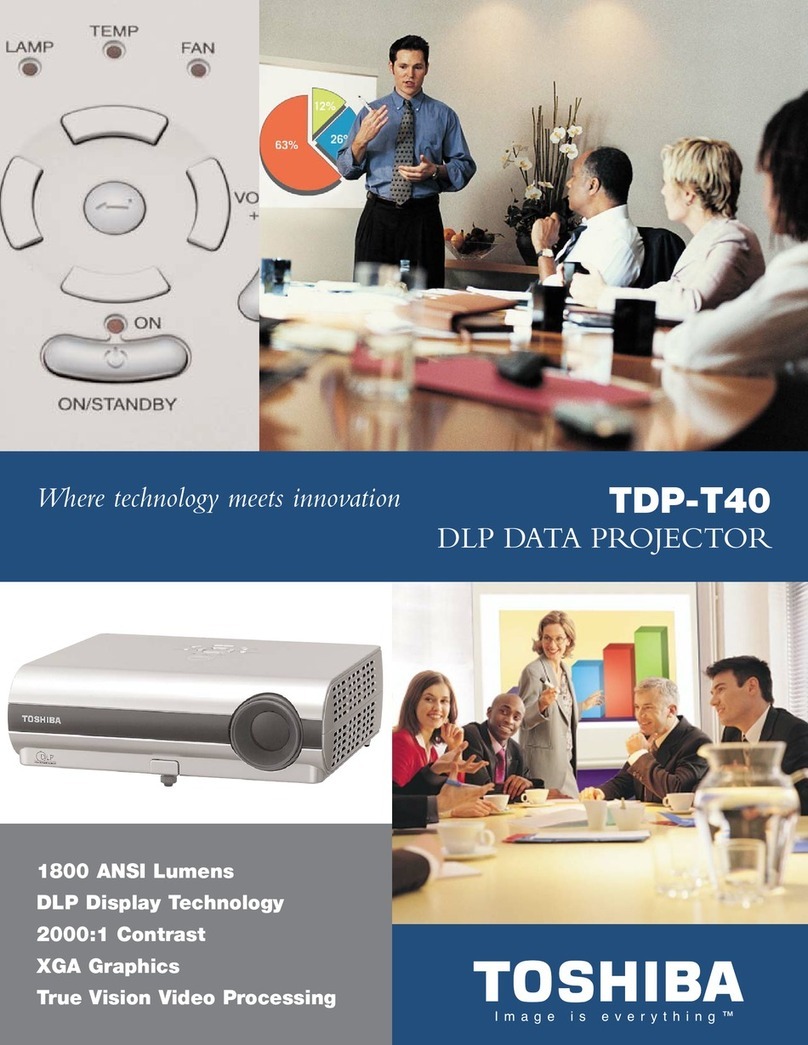 Toshiba TDP-T40 User manual Toshiba TDP-T40 User manual