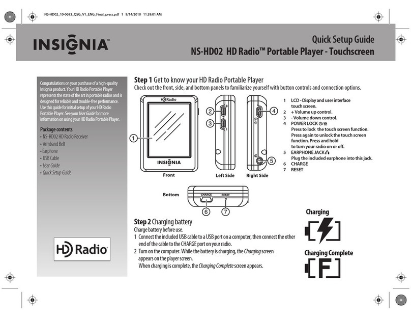Insignia HD Radio NS-HD02 User manual