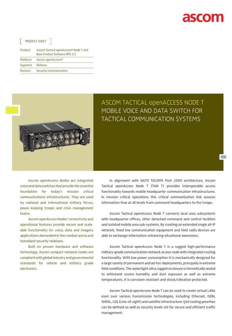 ASCOM TACTICAL OPENACCESS NODE T Product sheet