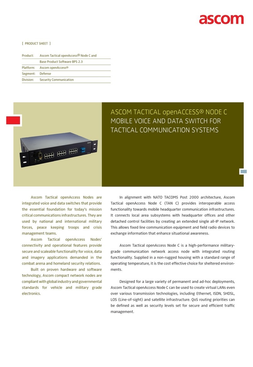 ASCOM TACTICAL OPENACCESS NODE C Product sheet