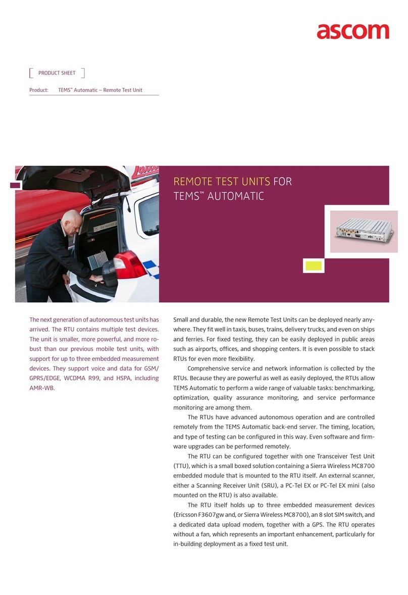 ASCOM REMOTE TESTS UNITS User manual