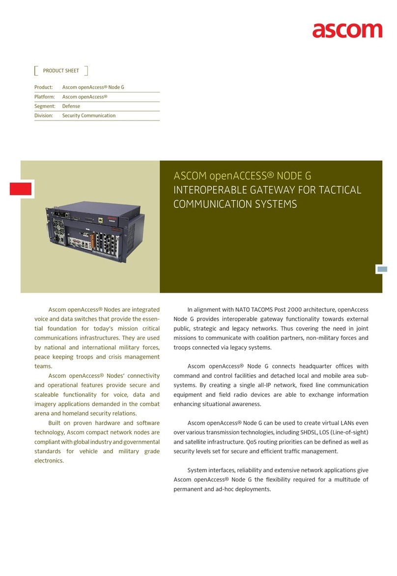 ASCOM OPENACCESS NODE G datasheet