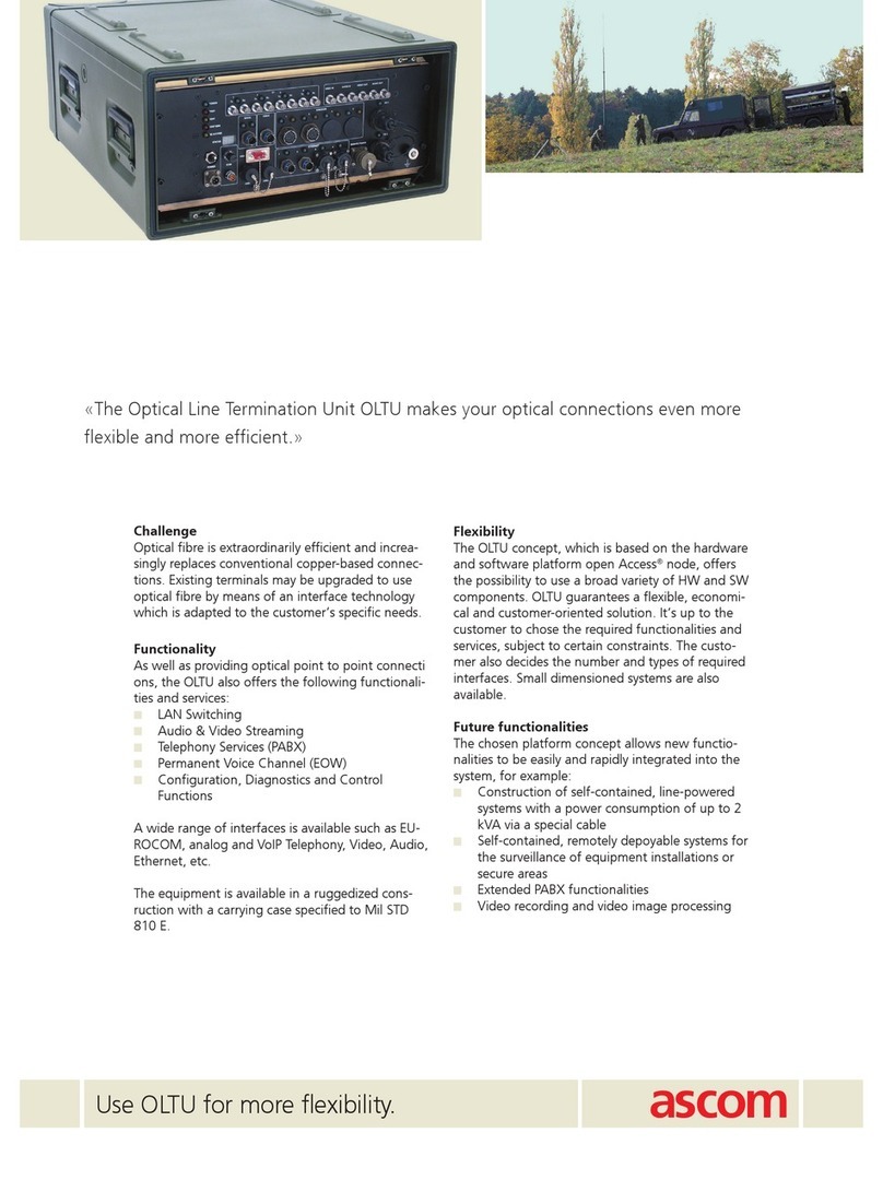 ASCOM OLTU datasheet