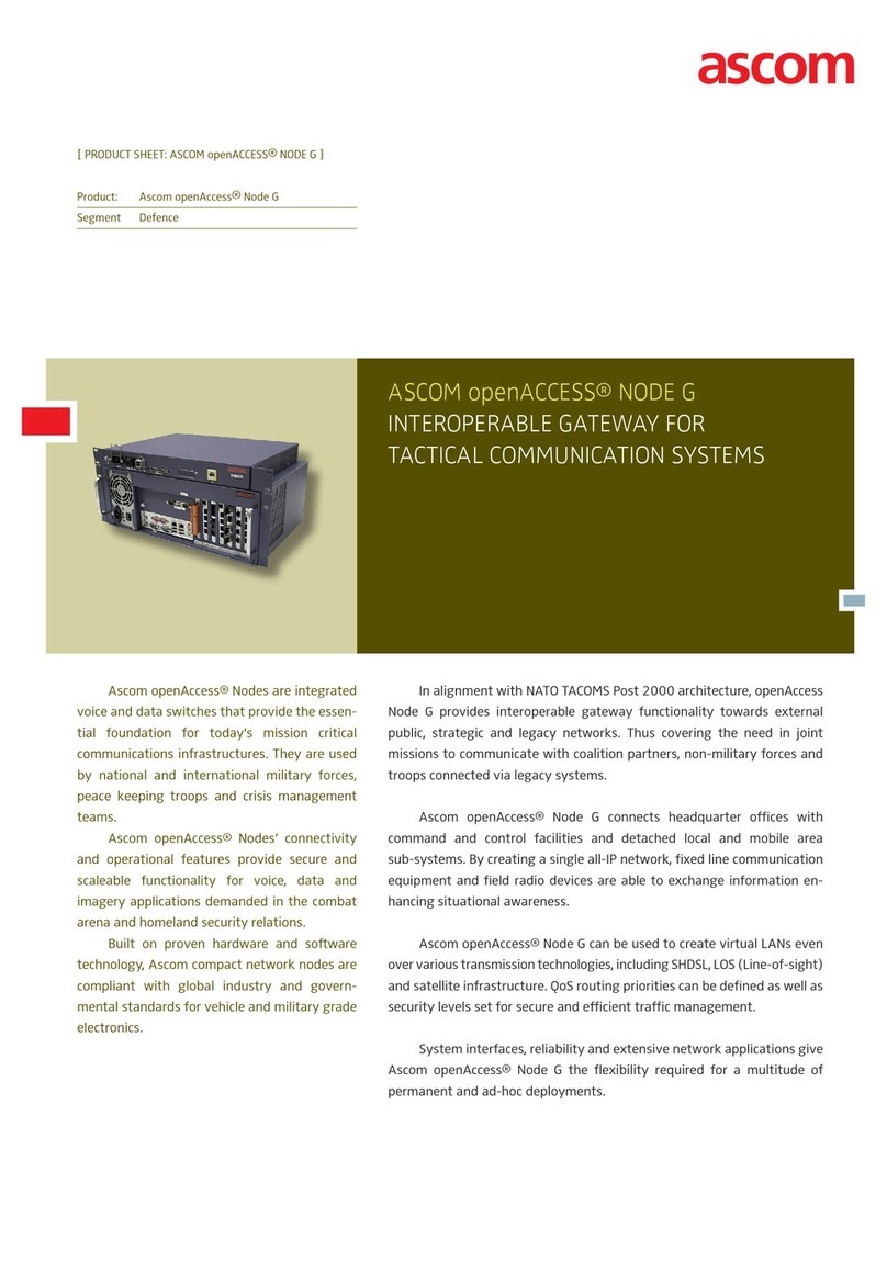 ASCOM OPENACCESS NODE G datasheet