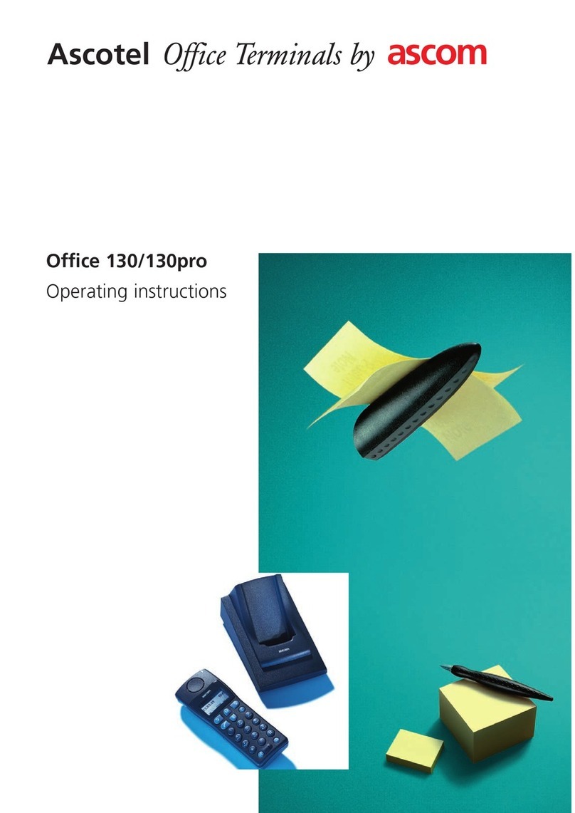 ASCOM OFFICE 130PRO operating instructions