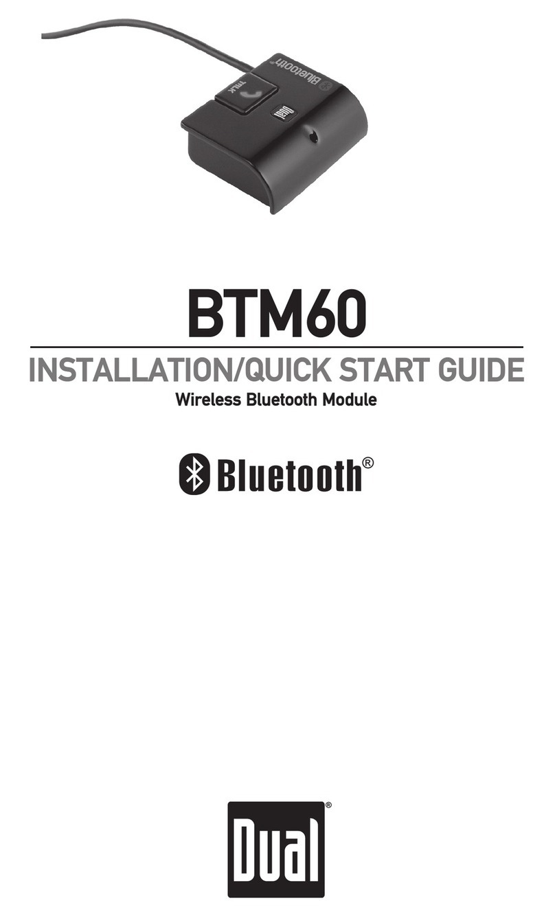 Dual BTM60 Installation & quick start guide Dual BTM60 Installation & quick start guide