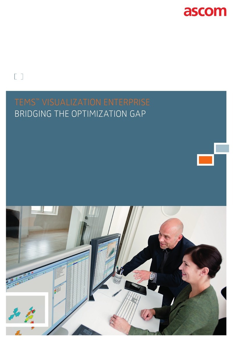 ASCOM TEMS VISUALIZATION 7.1 ENTERPRISE User manual