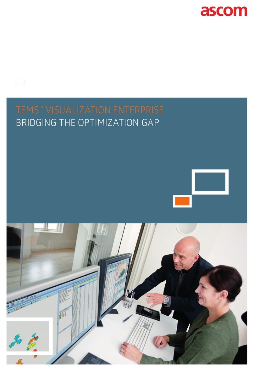 ASCOM TEMS VISUALIZATION 7.2 ENTERPRISE brochure ASCOM TEMS VISUALIZATION 7.2 ENTERPRISE brochure