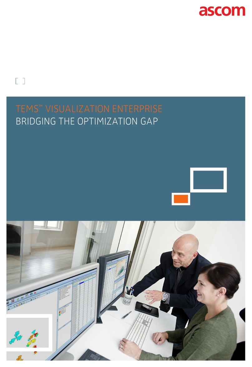 ASCOM TEMS VISUALIZATION 7.3 ENTERPRISE User manual