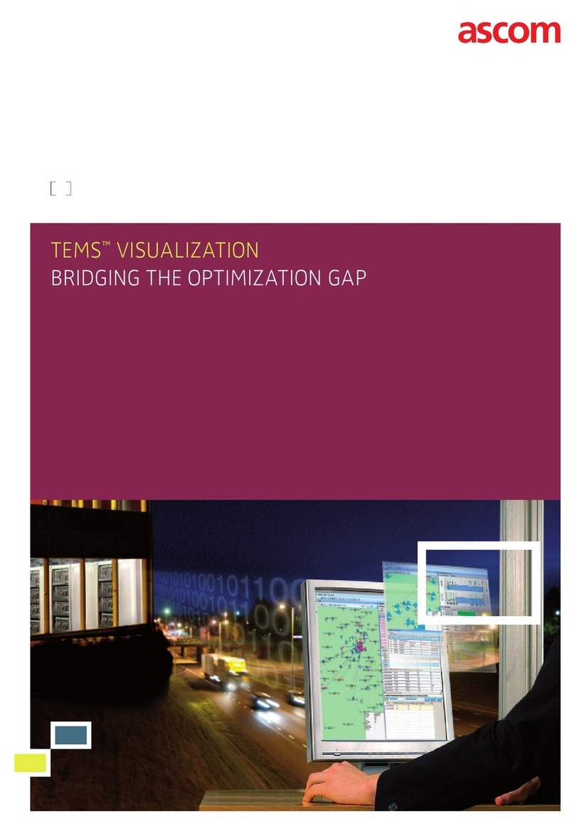 ASCOM TEMS VISUALIZATION 7.1 PROFESSIONAL User manual