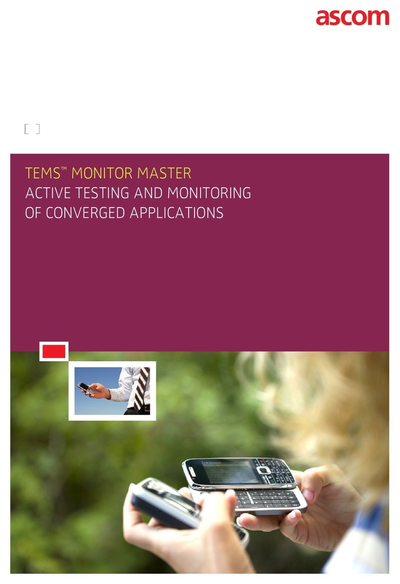 ASCOM TEMS MONITOR MASTER User manual