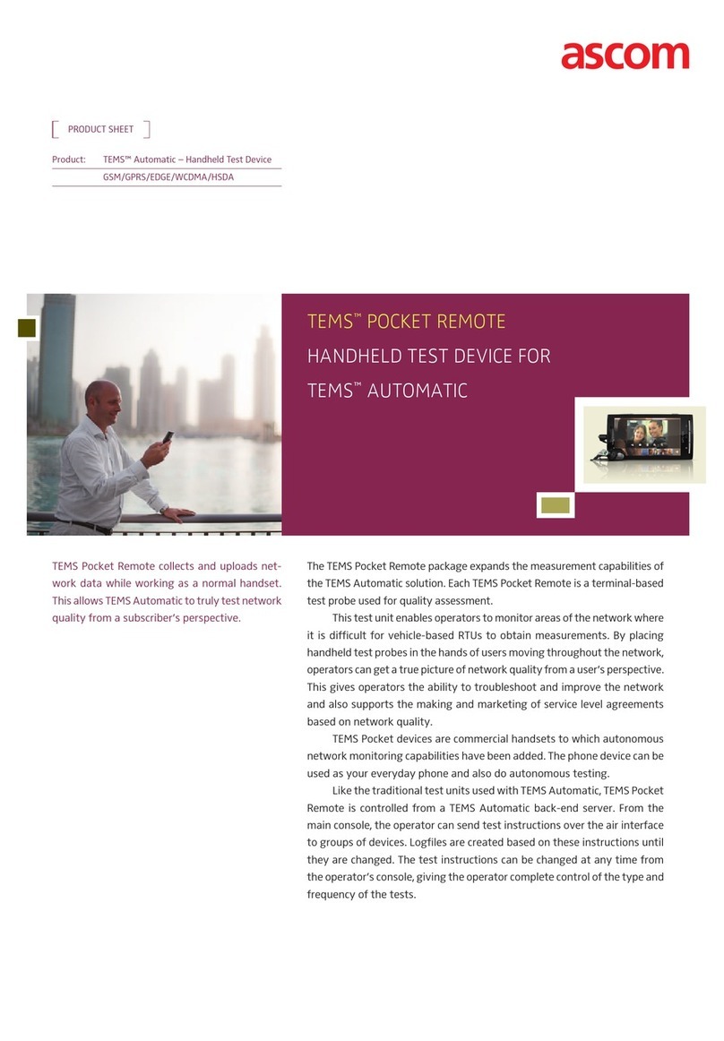 ASCOM TEMS POCKET REMOTE - DATASHEET 2 datasheet