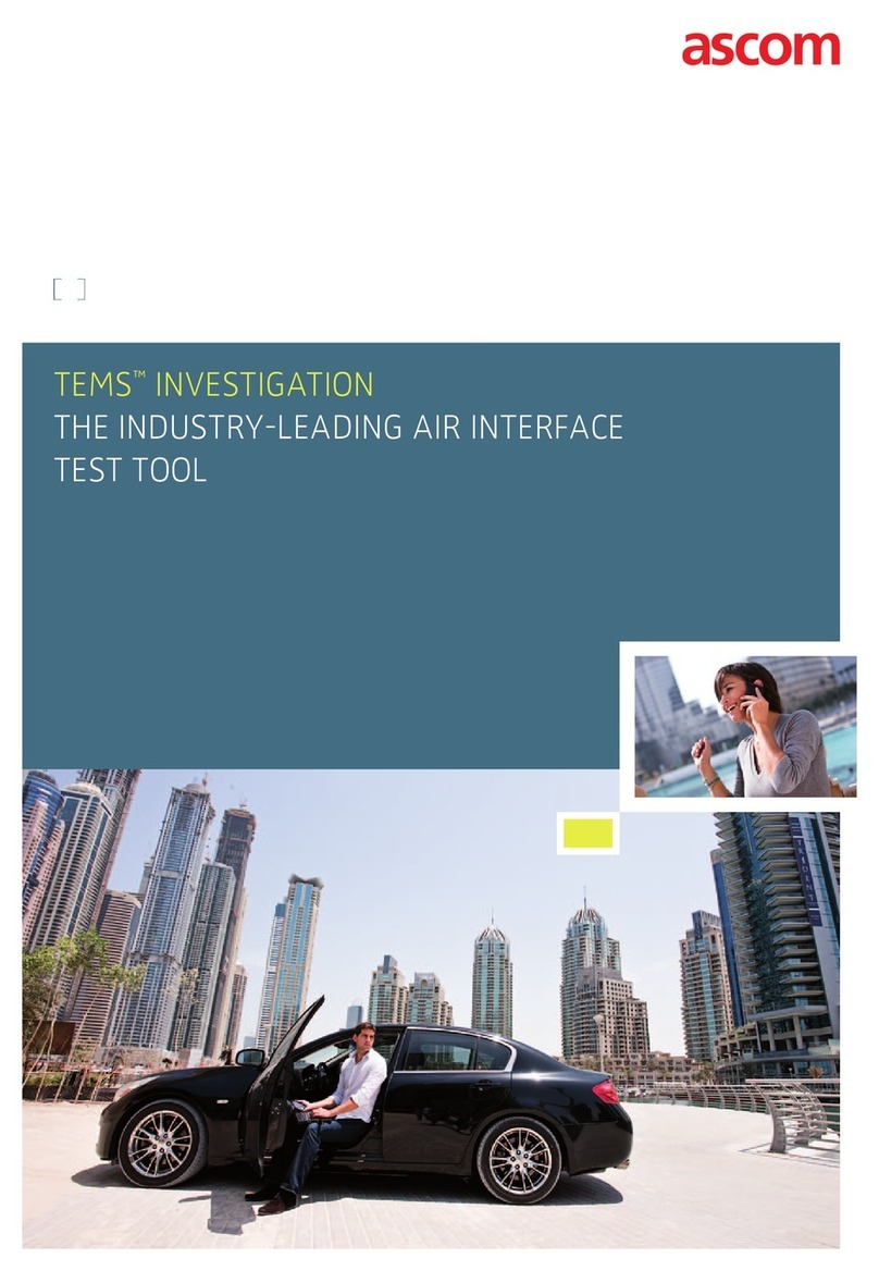 ASCOM TEMS INVESTIGATION 12.0 User manual