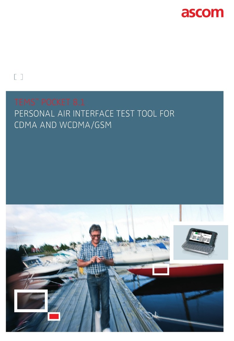 ASCOM TEMS POCKET 8.1 User manual