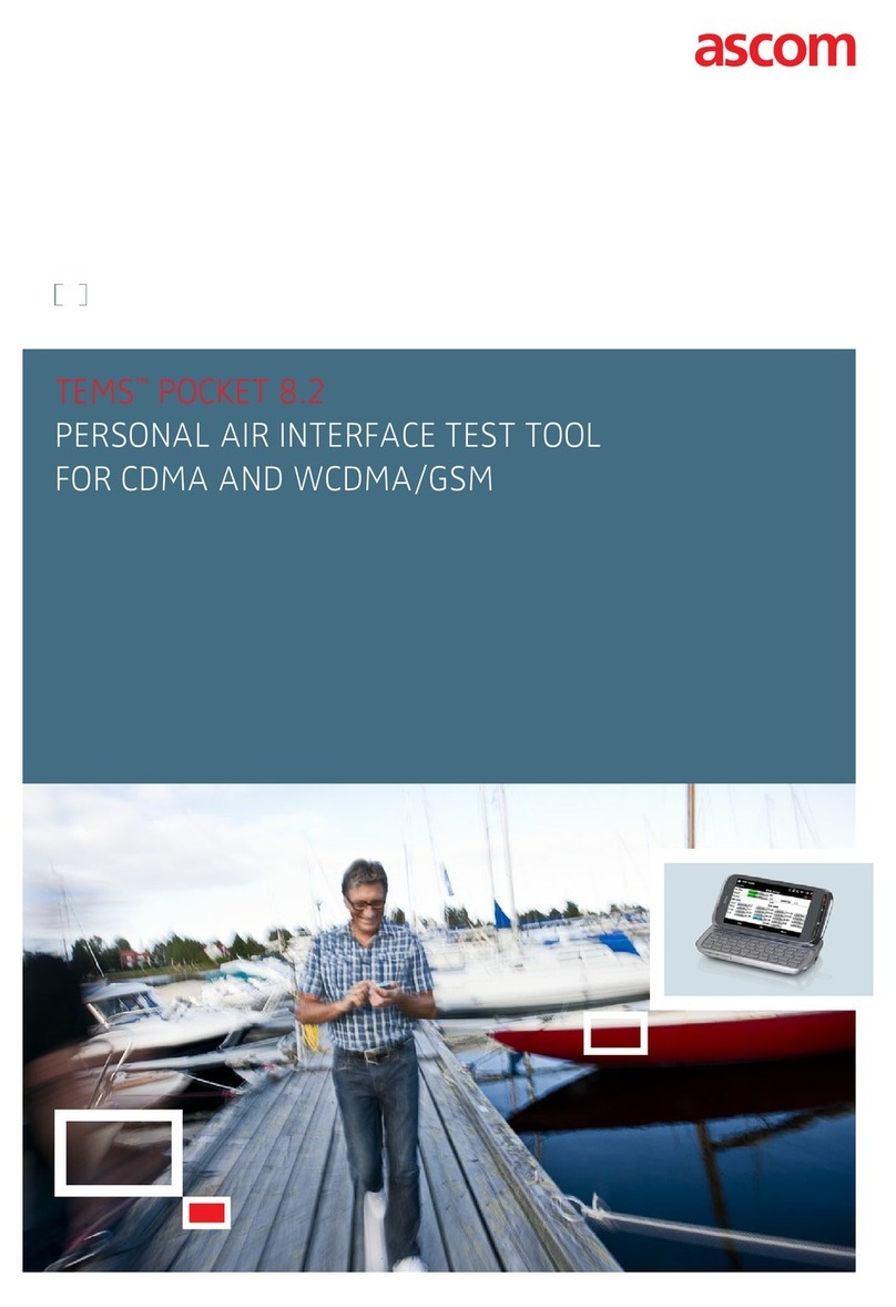ASCOM TEMS POCKET 8.2 User manual