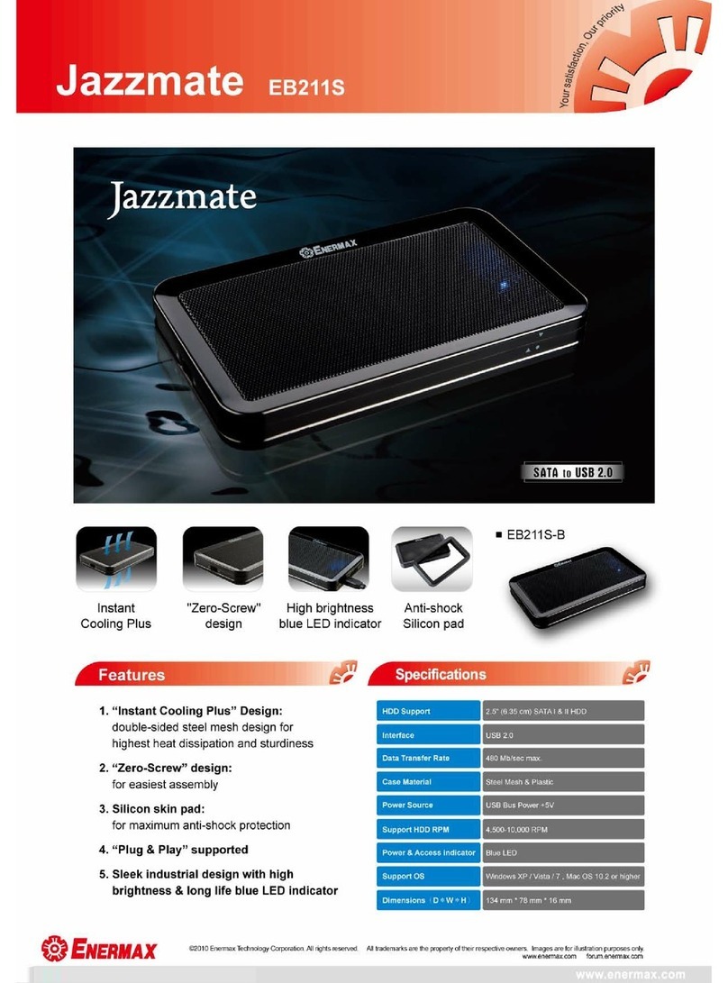 ENERMAX JAZZMATE EB211S User manual ENERMAX JAZZMATE EB211S User manual