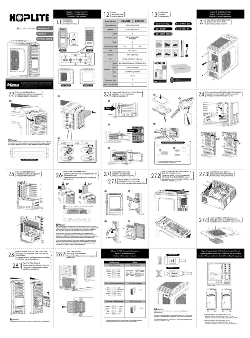 ENERMAX ECA3220 user manual