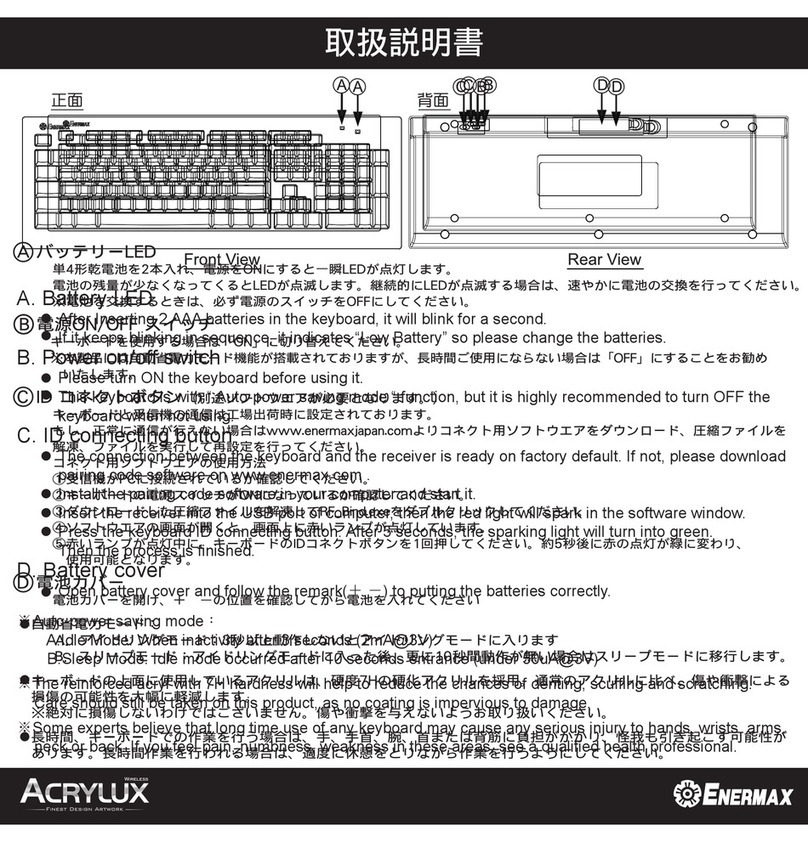 ENERMAX ACRYLUX WIRELESS manual