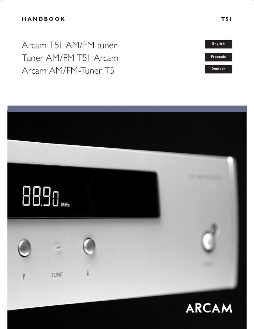 Arcam T51 User manual