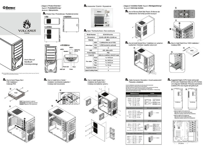 ENERMAX VOLCANUS User manual ENERMAX VOLCANUS User manual