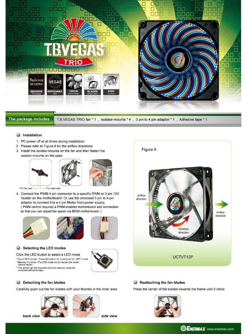 ENERMAX TB VEGAS TRIO installation guide