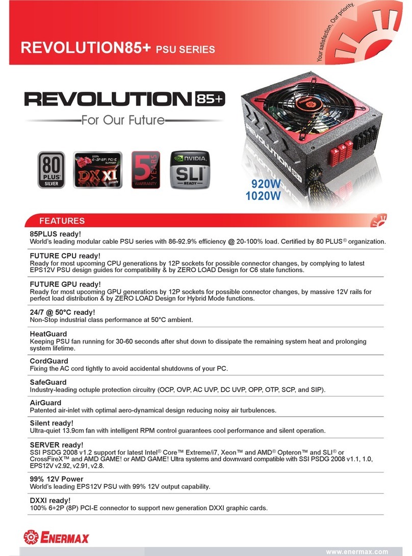 ENERMAX REVOLUTION85PLUS datasheet