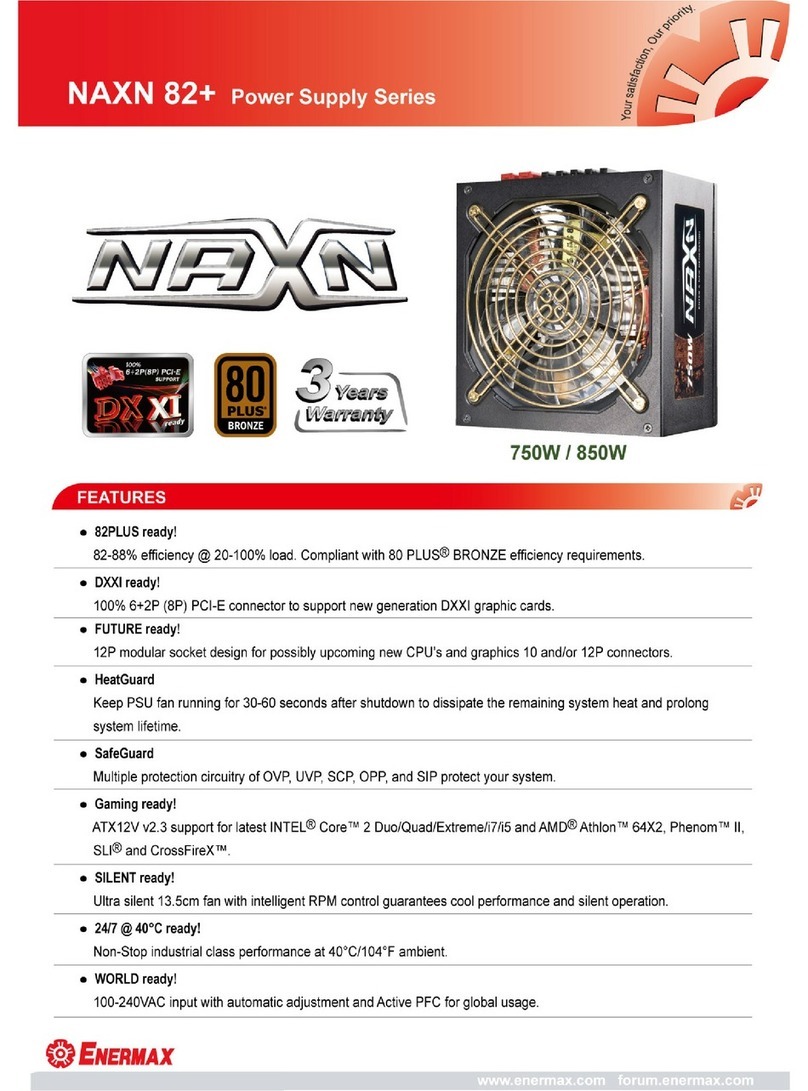 ENERMAX NAXN 82 PLUS User manual
