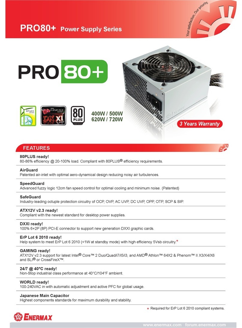 ENERMAX PRO80PLUS User manual