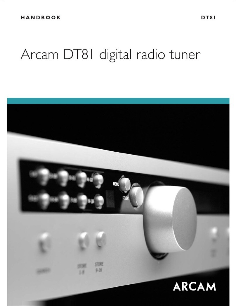 Arcam DiVA DT81 User manual