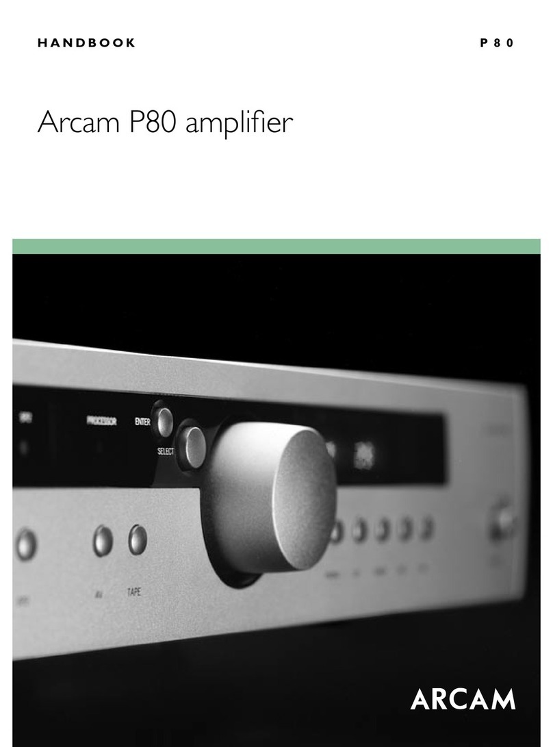 Arcam DiVA P80 manual