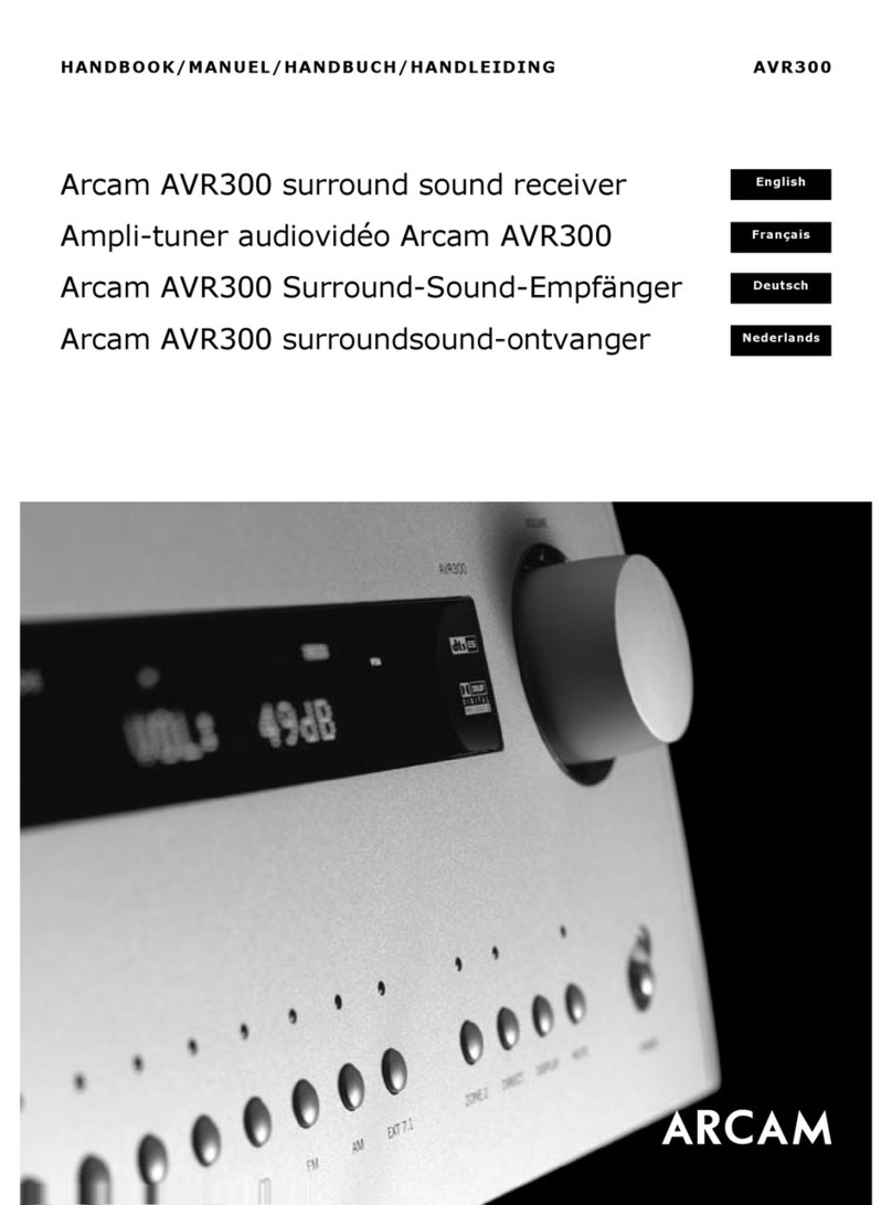 Arcam DiVA AVR300 User manual
