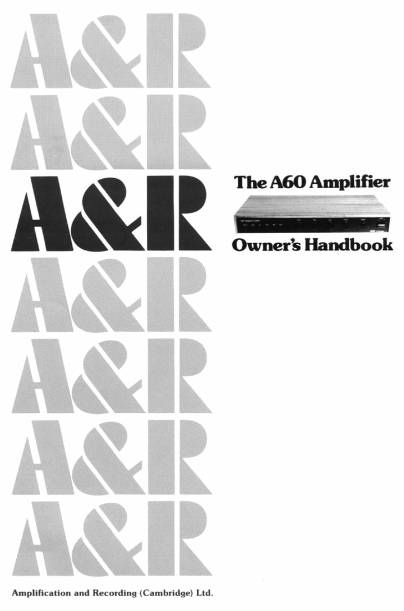 A&R A60 Owner's handbook